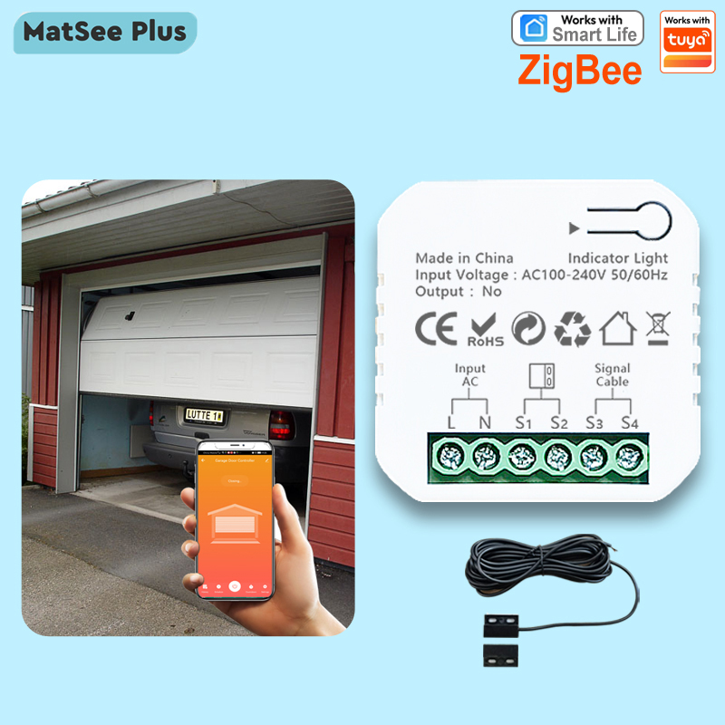 Smart Home Plus - Tuya Smart Life ZigBee Garagentoröffner Controller