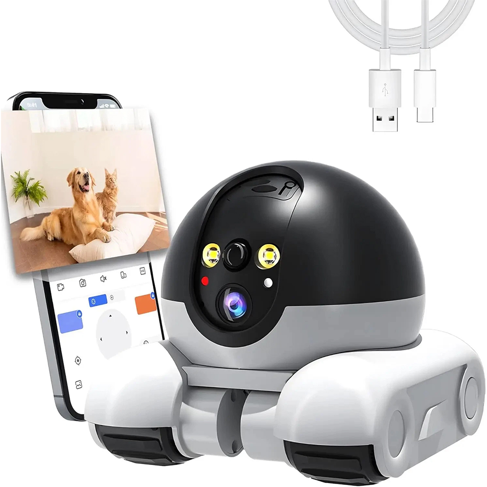 Smart Home Camera Ezviz - Haustier-Kamera-Roboter Begleiter-Monitor WLAN-Roboter APP-Fernbedienung für Hunde