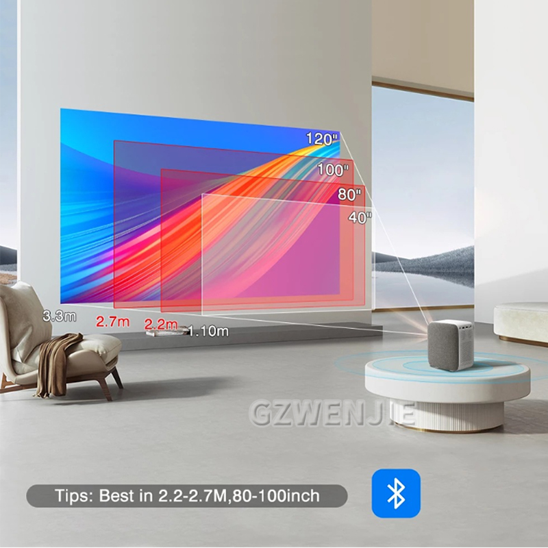Smart Home Video - H6 Mini-Projektor LED 1080P Full HD