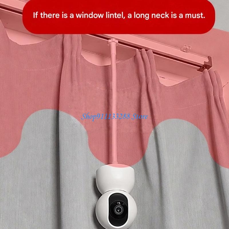 Eufy Camera E220 - G88D Fenster-Vorhangschienen-Kamerahalterung, verstellbarer 1/4-Gewindehalter für die
