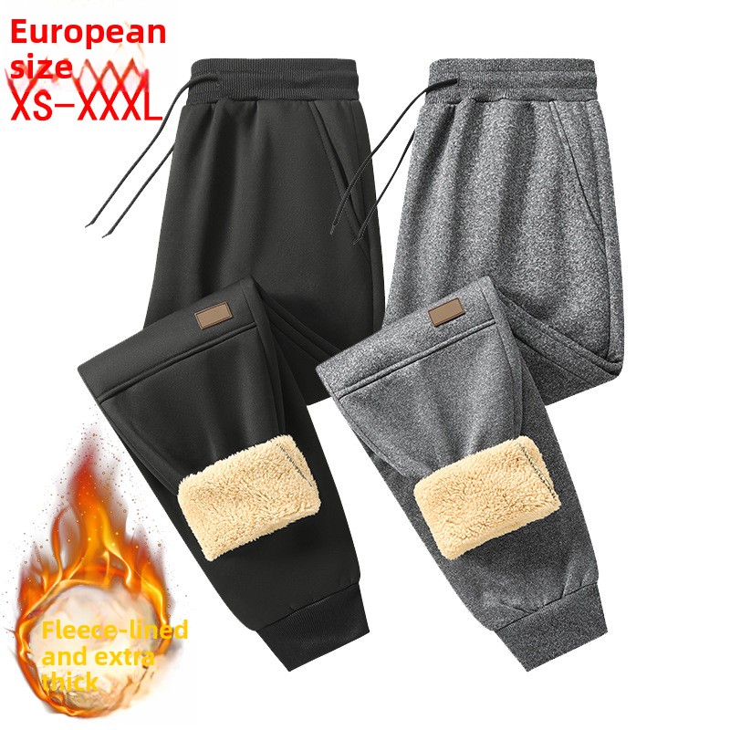 Smart Home Plus - Schwarze Hose für Herren, Winter, lässig,