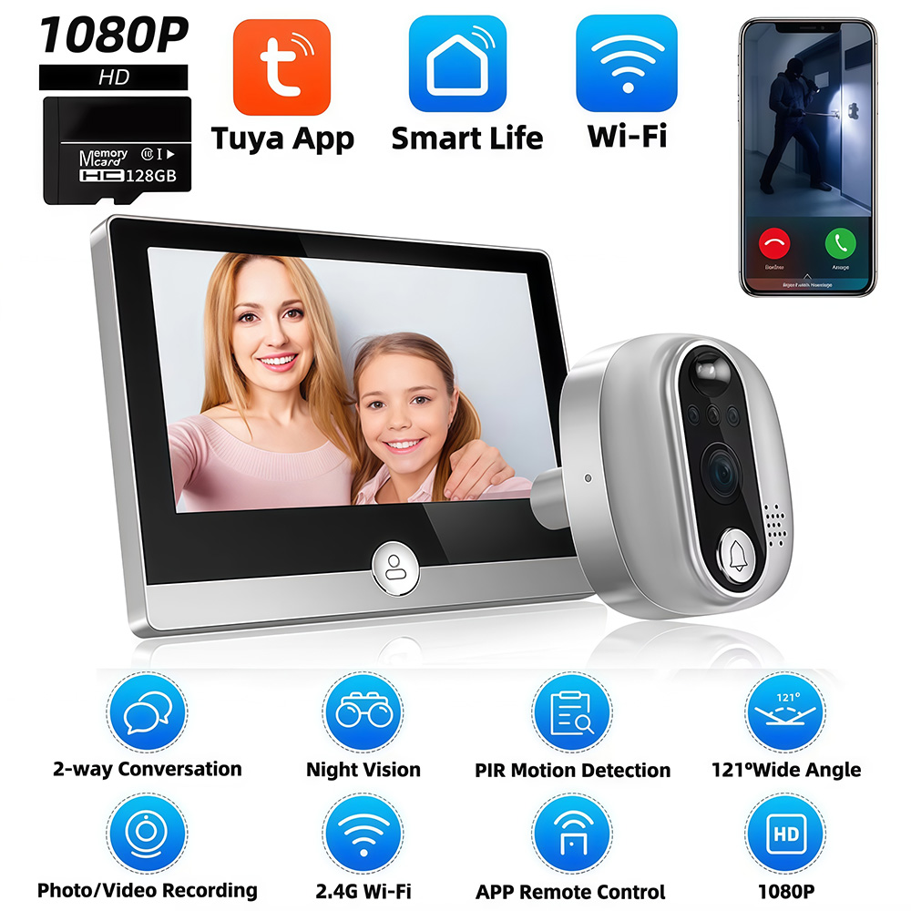 Tuya 1080P WiFi Türklingel Kam – Smart Home Wiser Bewertung und Preis