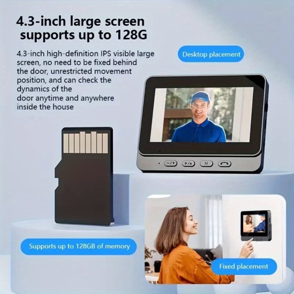 4,3'' IPS-Bildschirm 2,4G Kabe – Smart Home Video Bewertung und Preis